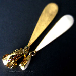 （画像用） Trifari　 トリファリ ドロップ・イヤリング