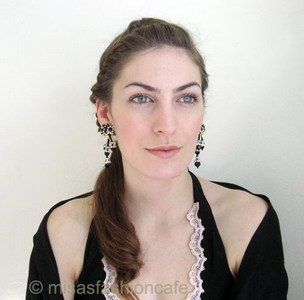 （画像用） Lois Ann イヤリング 豪華 フレンチジェット