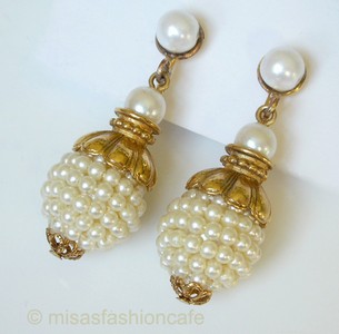 （画像用） パールフラワー　イヤリング