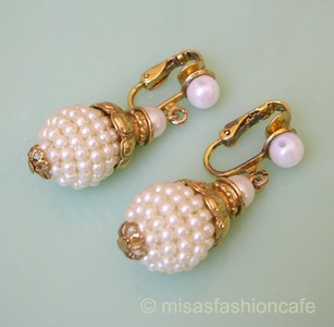 （画像用） パールフラワー　イヤリング