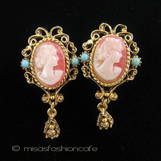 （画像用） Florenza フロレンツァ カメオ　イヤリング