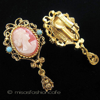 （画像用） Florenza フロレンツァ カメオ　イヤリング