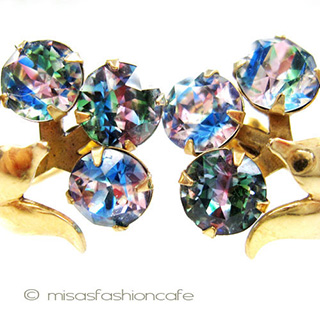 （画像用） １２K gf　Amco刻印　 アイリス　イヤリング