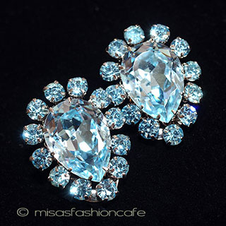 （画像用） Ａｕｓｔｒｉａオーストリア製 クリスタル・イヤリング