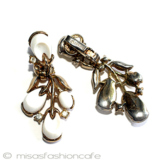 （画像用） Trifari　 トリファリ フラワーイヤリング