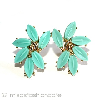 （画像用） Trifari　 トリファリ リーフ　イヤリング