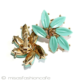 （画像用） Trifari　 トリファリ リーフ　イヤリング