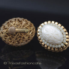 （画像用） Miriam Haskell ミリアムハスケル イヤリング