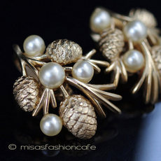 （画像用） クラウントリファリ Trifari イヤリング