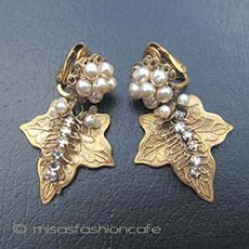 （画像用） Miriam Haskell ミリアムハスケル イヤリング