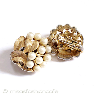 （画像用） Ｔｒｉｆａｒｉ　トリファリ パール金葉　イヤリング