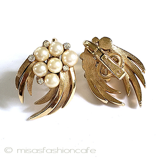 （画像用） Trifari　 トリファリ パールRSイヤリング