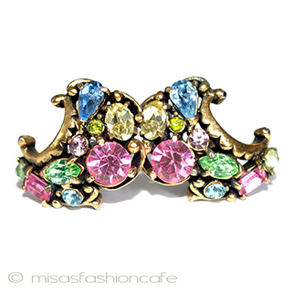 （画像用） Hollycraft　イヤリング パステル・ラインストーン