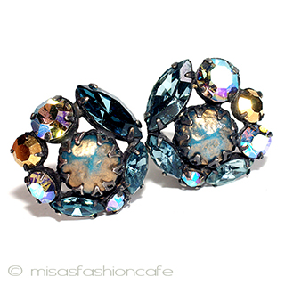 （画像用） アンティークジュエリー バロックパールイヤリング