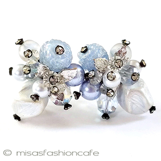 （画像用） ヴァンドーム　イヤリング ブルーベリー＆パール