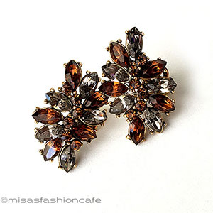 （画像用） Trifari　 トリファリ クリスタル　イヤリング