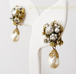 （画像用） Robert ロバート　豪華 バロックパール花イヤリング