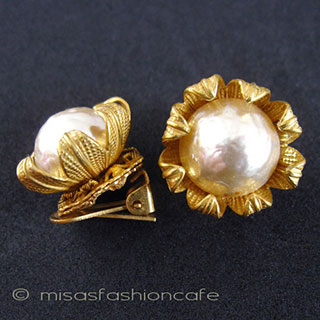 （画像用） Miriam Haskell ミリアムハスケル イヤリング