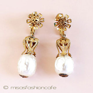 （画像用） Miriam Haskell ミリアムハスケル イヤリング