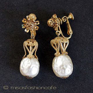 （画像用） Miriam Haskell ミリアムハスケル イヤリング