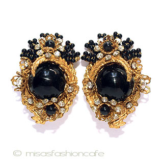 （画像用） StanleyHaglerハグラー 希少M&M花イヤリング