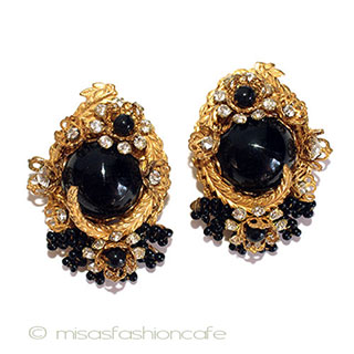 （画像用） StanleyHaglerハグラー 希少M&M花イヤリング