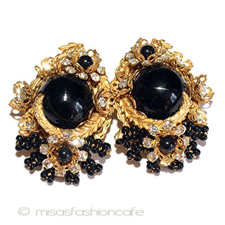 （画像用） StanleyHaglerハグラー 希少M&M花イヤリング