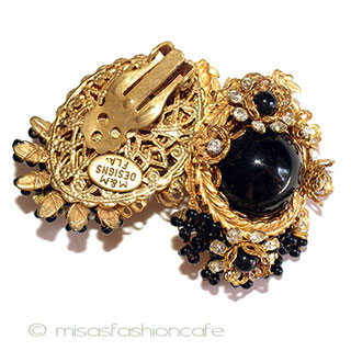 （画像用） StanleyHaglerハグラー 希少M&M花イヤリング