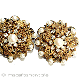 （画像用） ミリアムハスケル フローラルイヤリング