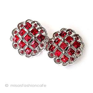 （画像用） TRIFARI　 トリファリ ルビーRS　 イヤリング
