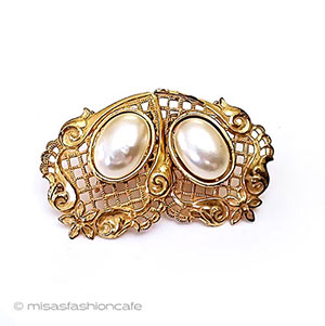 （画像用） ミリアムハスケル刻印 パール　イヤリング