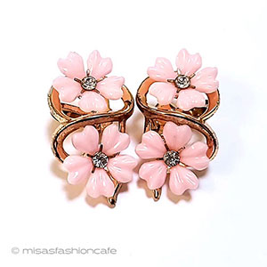 （画像用） Trifari　 トリファリ フラワーイヤリング