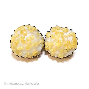 （画像用） ミリアムハスケル　刻印 アートガラスイヤリング