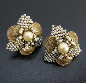 （画像用） Miriam Haskell ミリアムハスケル イヤリング