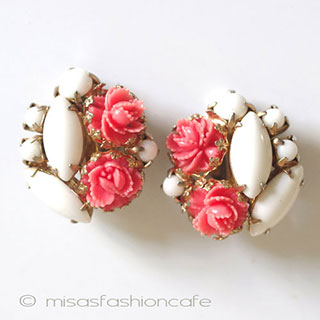 （画像用） レトロお花イヤリング