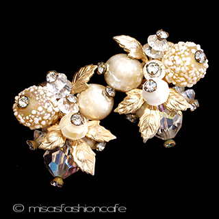 （画像用） Vendome刻印ヴァンドーム バロックパールイヤリング