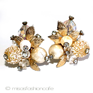 （画像用） Vendome刻印ヴァンドーム バロックパールイヤリング