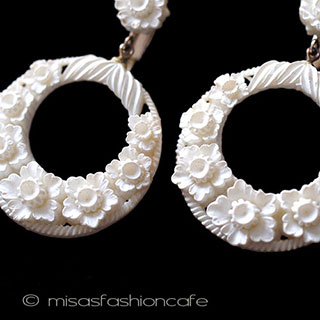 （画像用） お花フープ　イヤリング