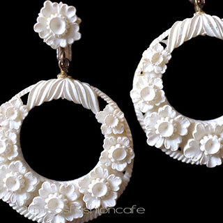 （画像用） お花フープ　イヤリング