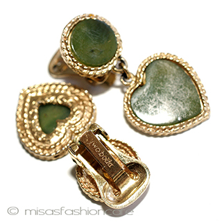 （画像用） ＳＷＯＢＯＤＡ・スワボダ 翡翠のハートイヤリング