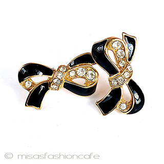 （画像用） Trifari　 トリファリ リボン　ピアス