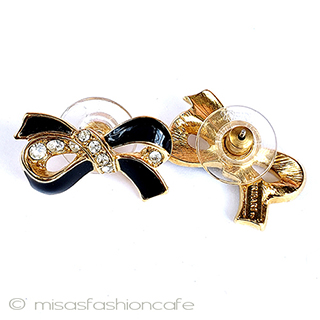 （画像用） Trifari　 トリファリ リボン　ピアス