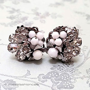 （画像用） Haskell　デザイナー Eugene花イヤリング