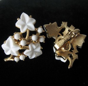 （画像用） クラウントリファリ刻印 アイヴィーの葉イヤリング