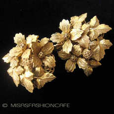 （画像用） DeMarioNY 花イヤリング