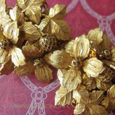 （画像用） DeMarioNY 花イヤリング