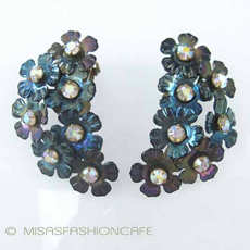 （画像用） ブーケ花イヤリング