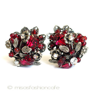 （画像用） DeMario NY　 フラワーイヤリング