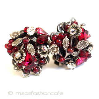 （画像用） DeMario NY　 フラワーイヤリング