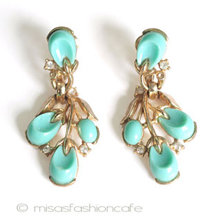 （画像用） Ｔｒｉｆａｒｉ　トリファリ ターコイズ　イヤリング
